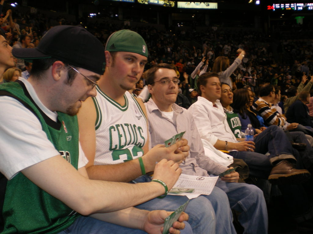 Courtside Rummy Night at the Celtics Game